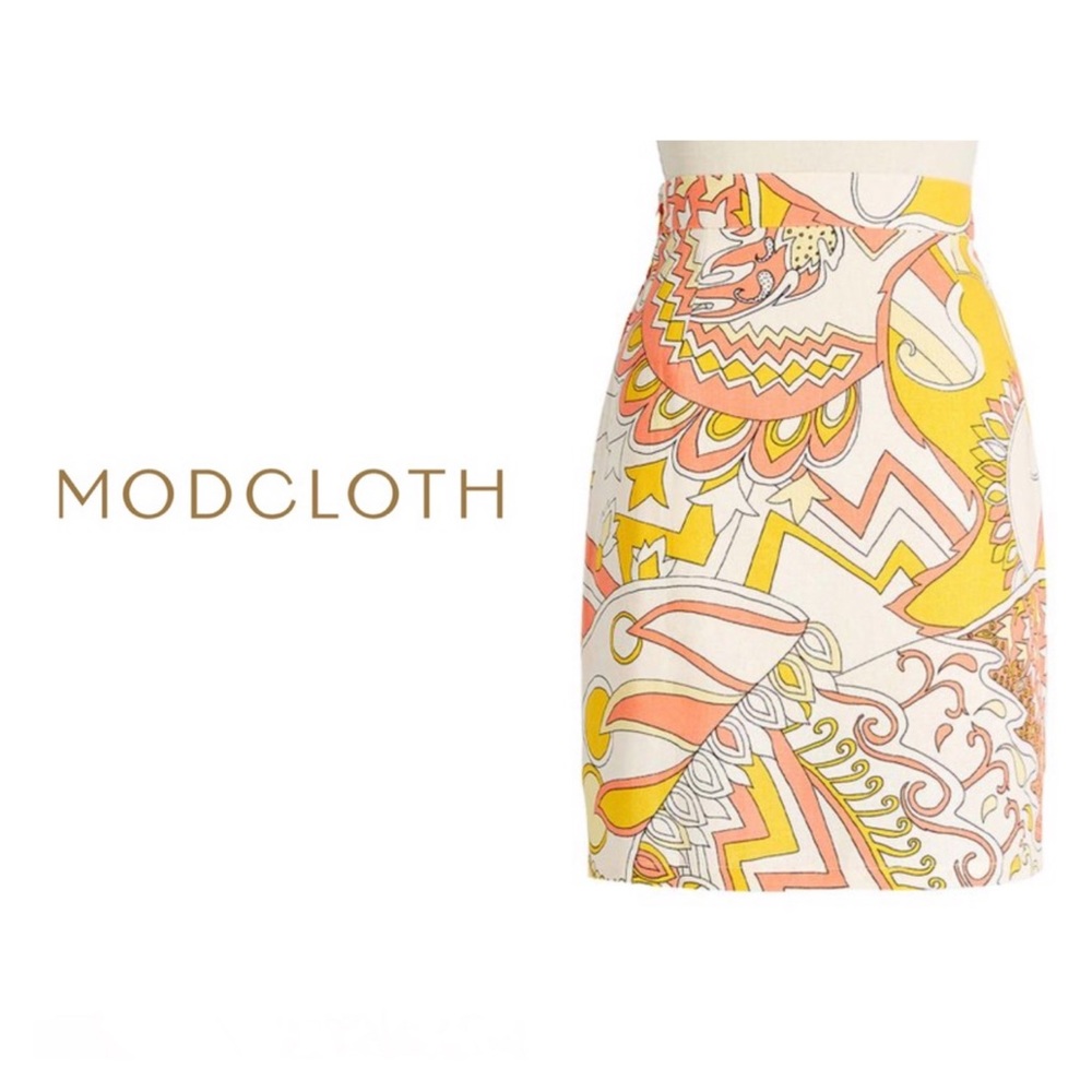 MODCLOTH My, How Marvelous Abstract Mini Skirt 14